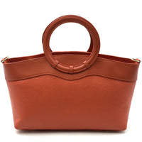 Marcella Italian Leather Top Handle Bag