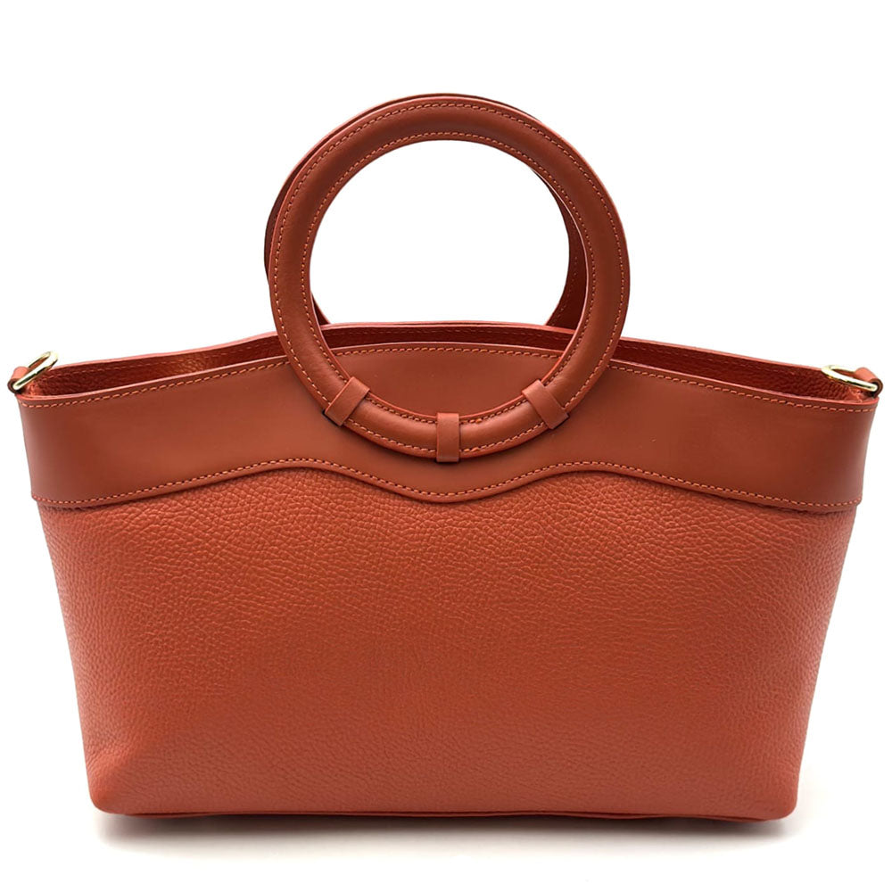 Marcella Italian Leather Top Handle Bag