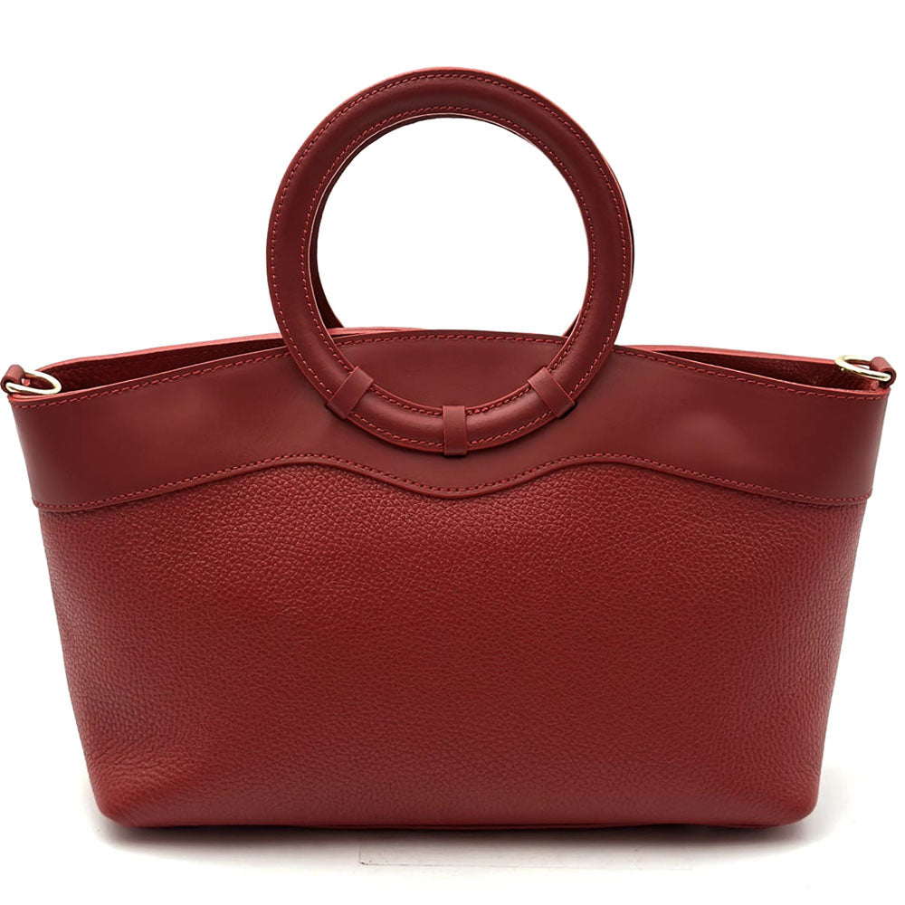 Marcella Italian Leather Top Handle Bag