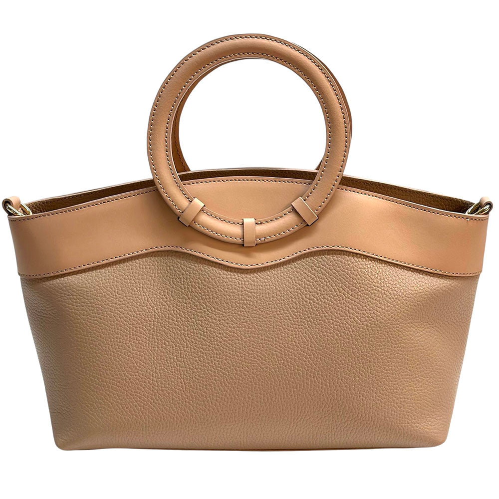Marcella Italian Leather Top Handle Bag