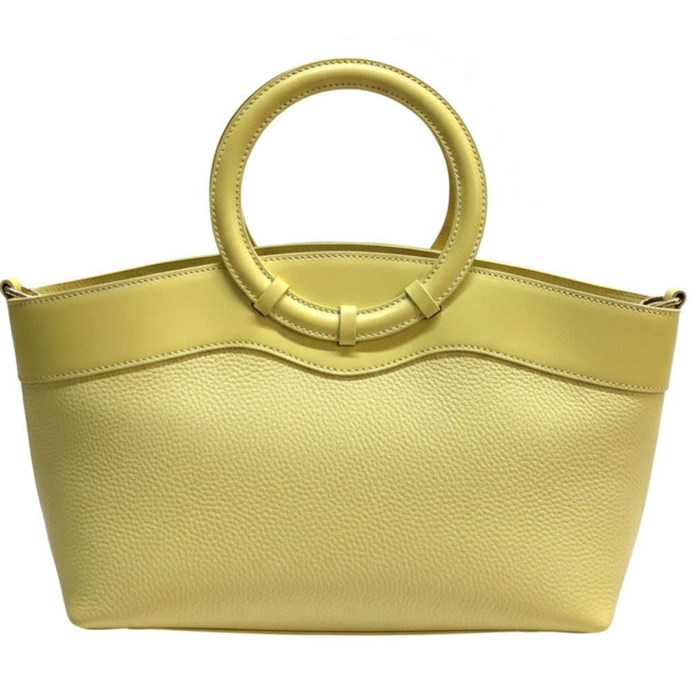 Marcella Italian Leather Top Handle Bag