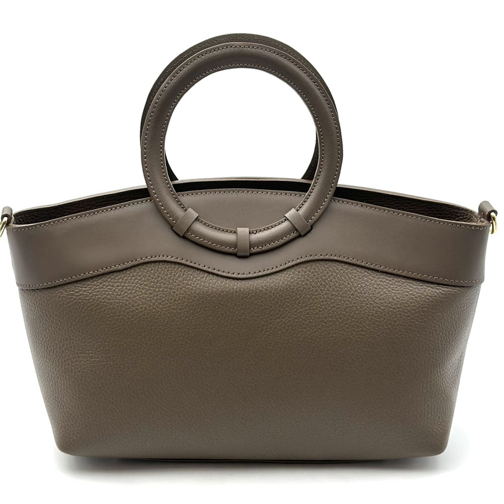 Marcella Italian Leather Top Handle Bag