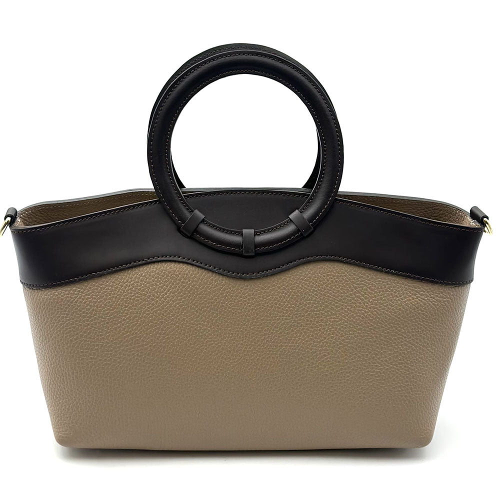 Marcella Italian Leather Top Handle Bag
