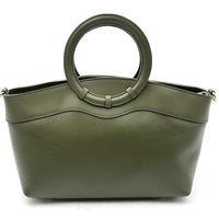 Marcella Italian Leather Top Handle Bag