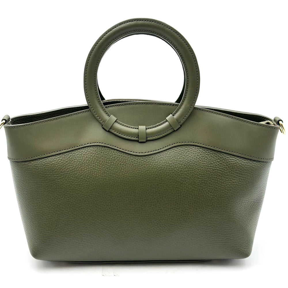 Marcella Italian Leather Top Handle Bag