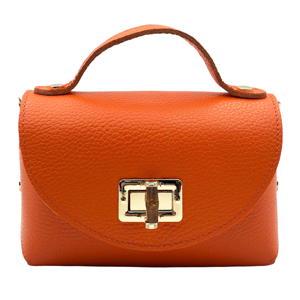 Lorenetta Cow Leather Mini Top Handle Bag