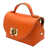 Lorenetta Cow Leather Mini Top Handle Bag