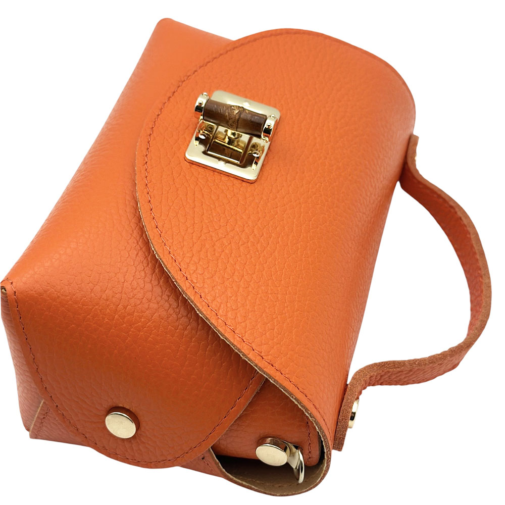 Lorenetta Cow Leather Mini Top Handle Bag