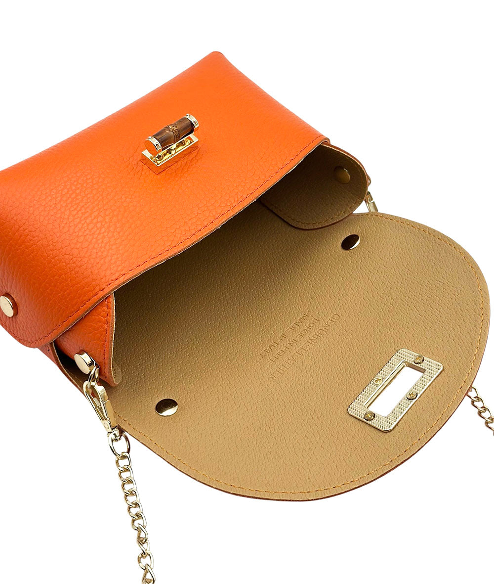 Lorenetta Cow Leather Mini Top Handle Bag