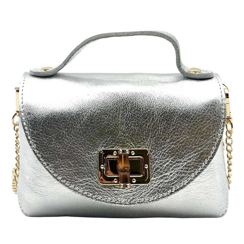 Lorenetta Cow Leather Mini Top Handle Bag