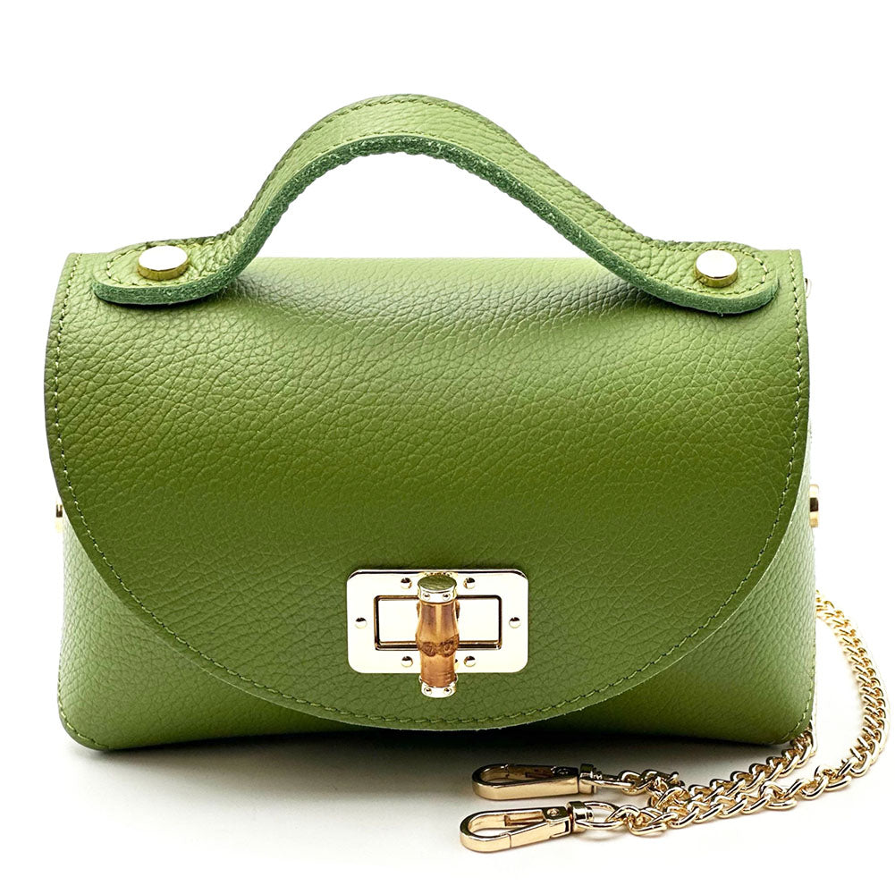 Lorenetta Cow Leather Mini Top Handle Bag