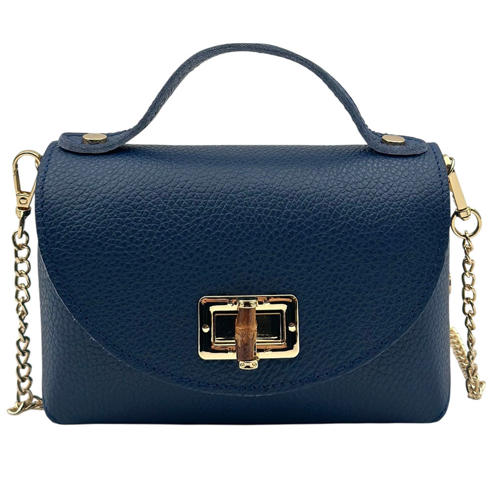 Lorenetta Cow Leather Mini Top Handle Bag