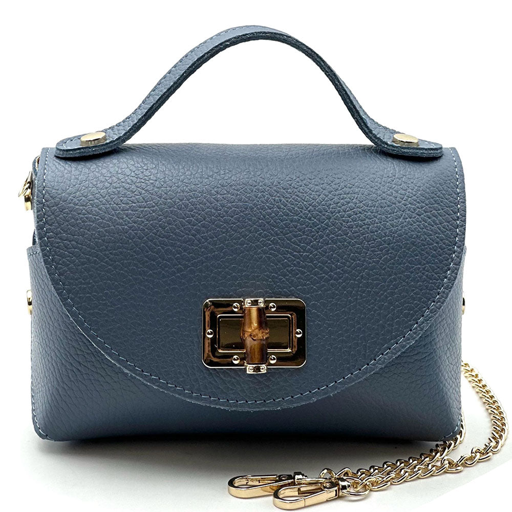 Lorenetta Cow Leather Mini Top Handle Bag