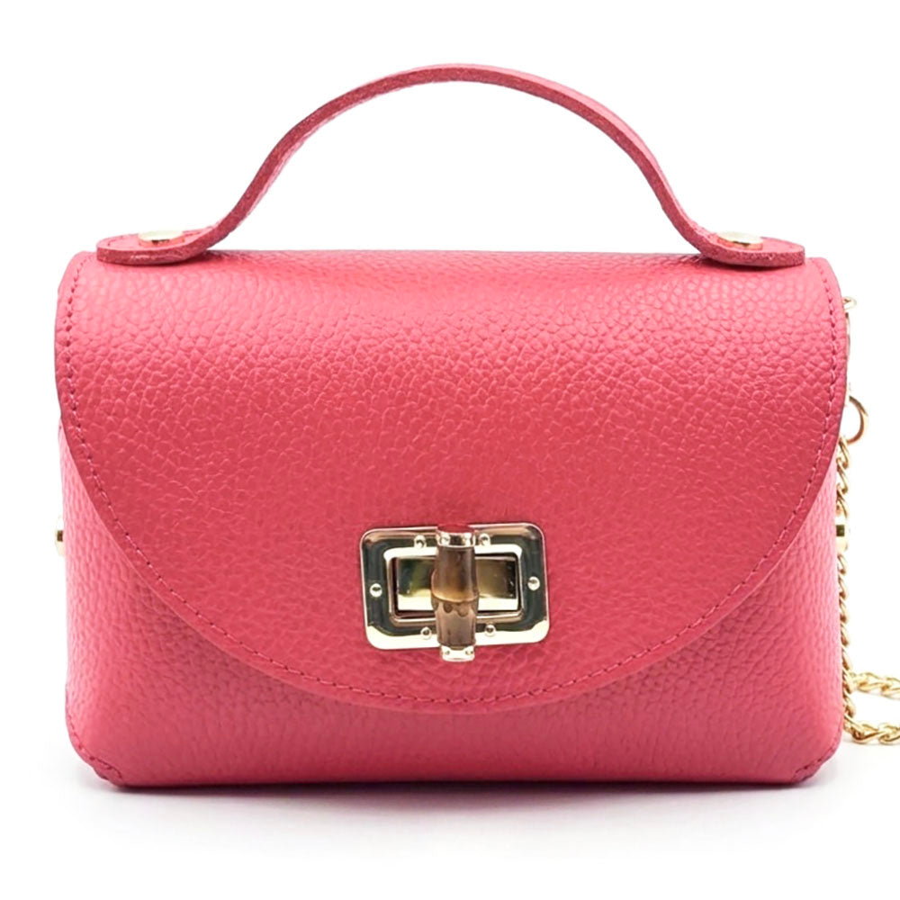 Lorenetta Cow Leather Mini Top Handle Bag