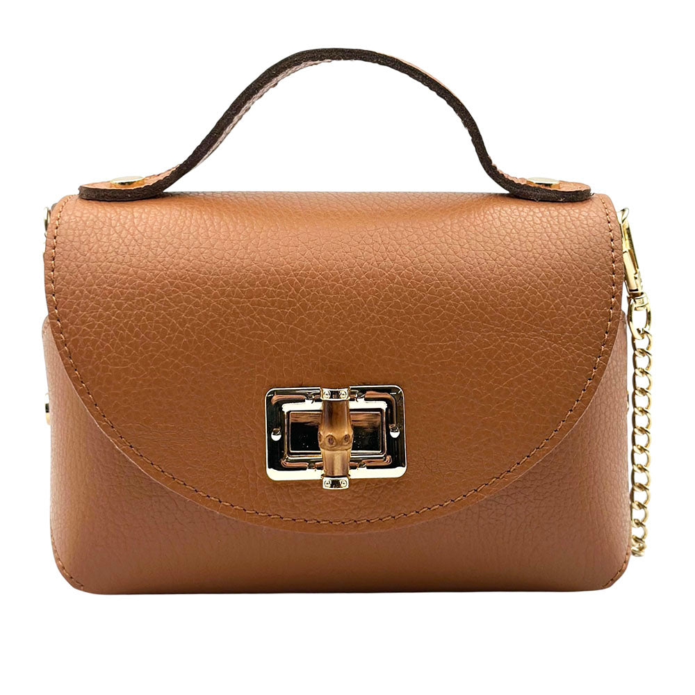 Lorenetta Cow Leather Mini Top Handle Bag