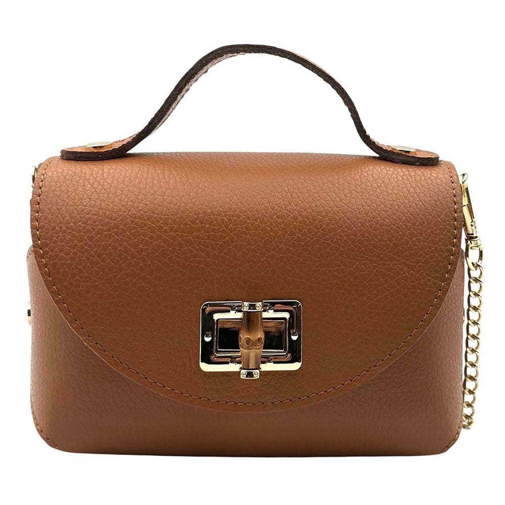 Lorenetta Cow Leather Mini Top Handle Bag