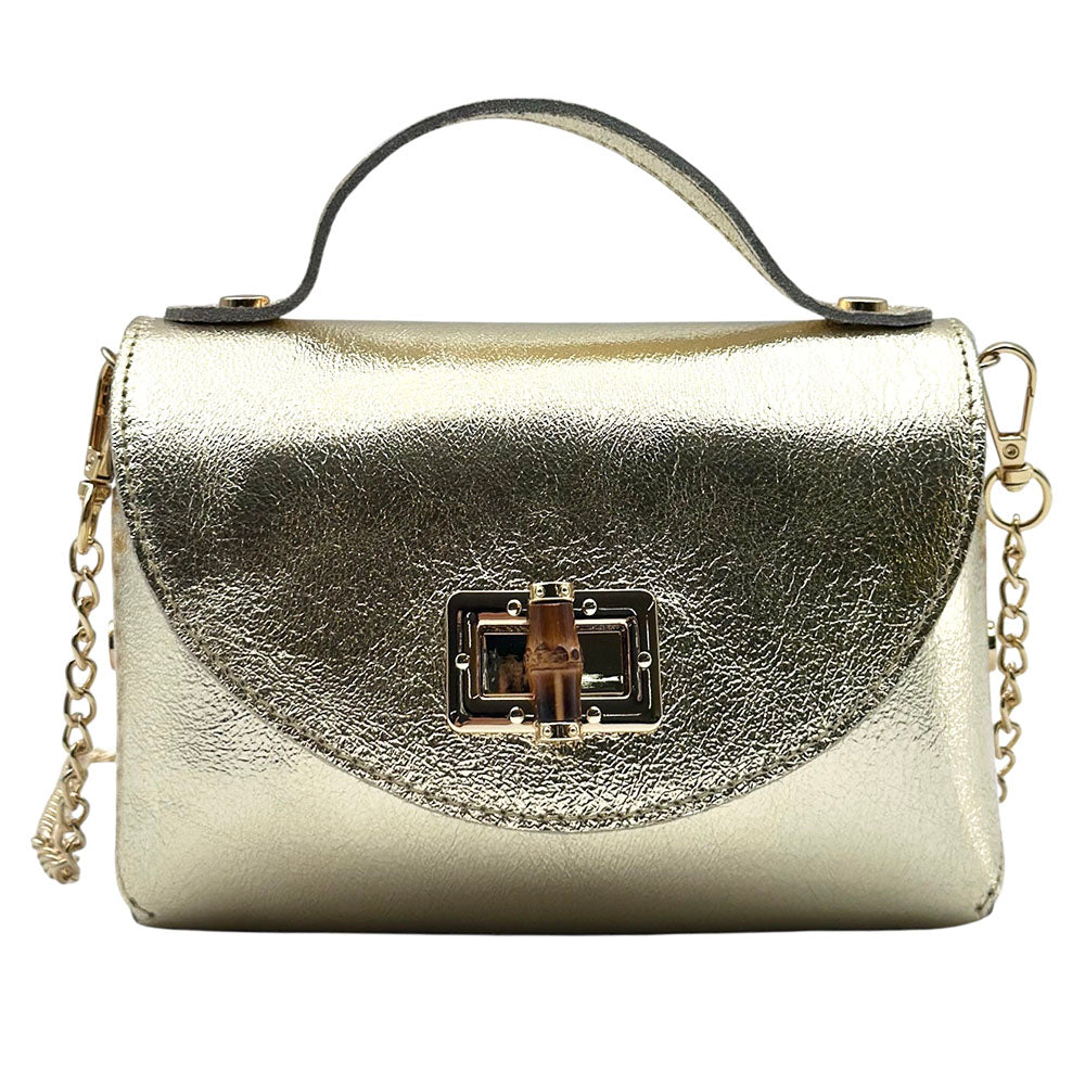 Lorenetta Cow Leather Mini Top Handle Bag