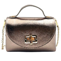 Lorenetta Cow Leather Mini Top Handle Bag