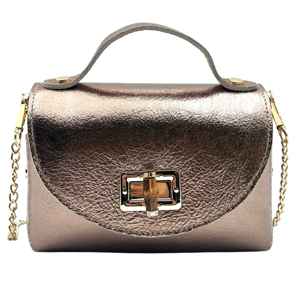 Lorenetta Cow Leather Mini Top Handle Bag