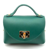 Lorenetta Cow Leather Mini Top Handle Bag