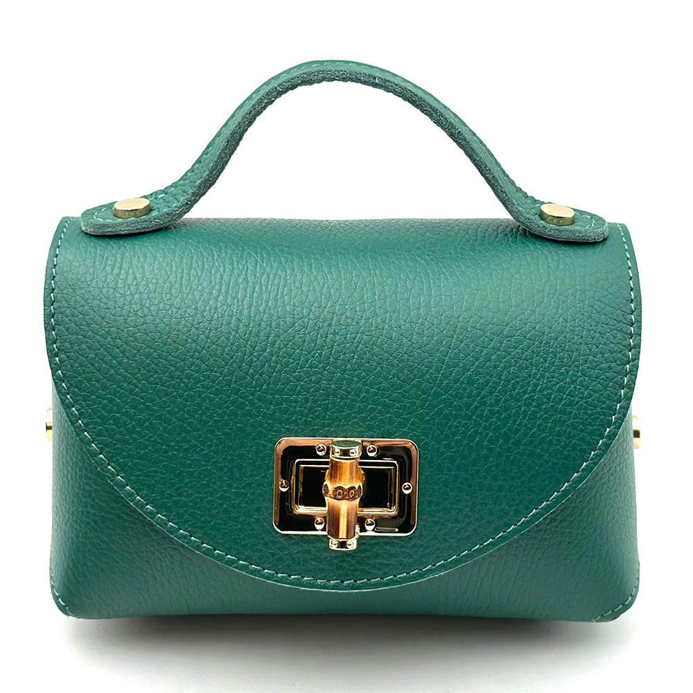 Lorenetta Cow Leather Mini Top Handle Bag