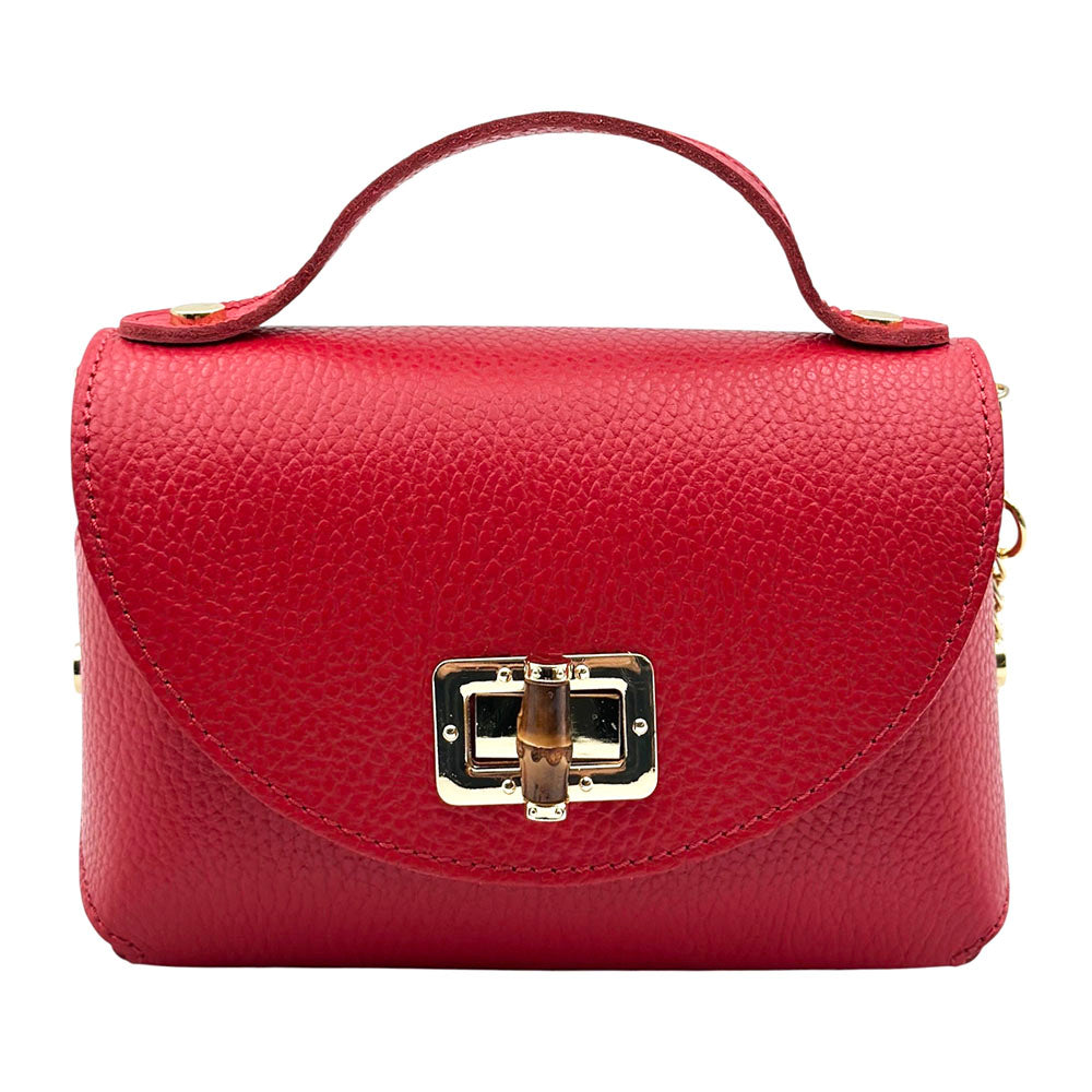 Lorenetta Cow Leather Mini Top Handle Bag