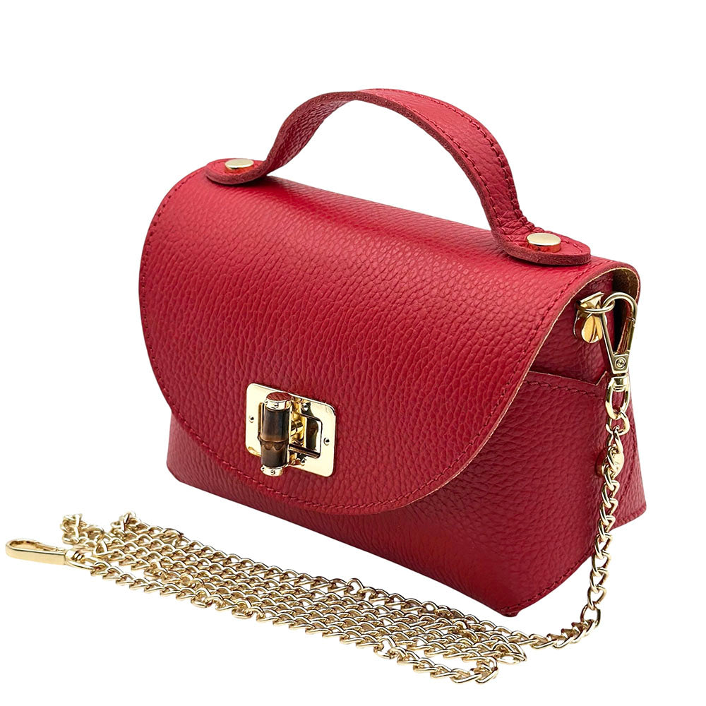 Lorenetta Cow Leather Mini Top Handle Bag