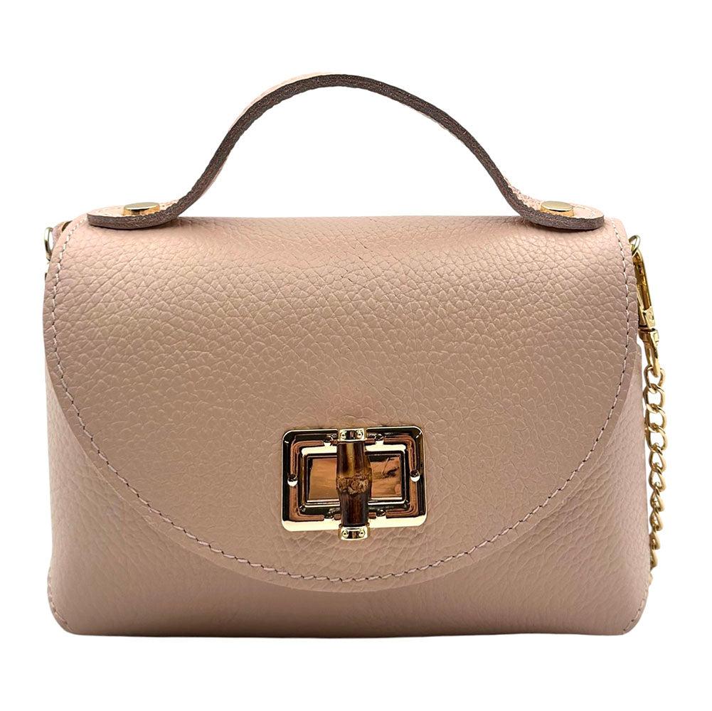 Lorenetta Cow Leather Mini Top Handle Bag
