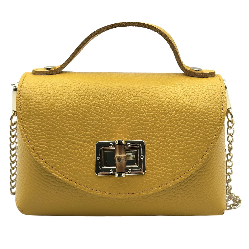 Lorenetta Cow Leather Mini Top Handle Bag
