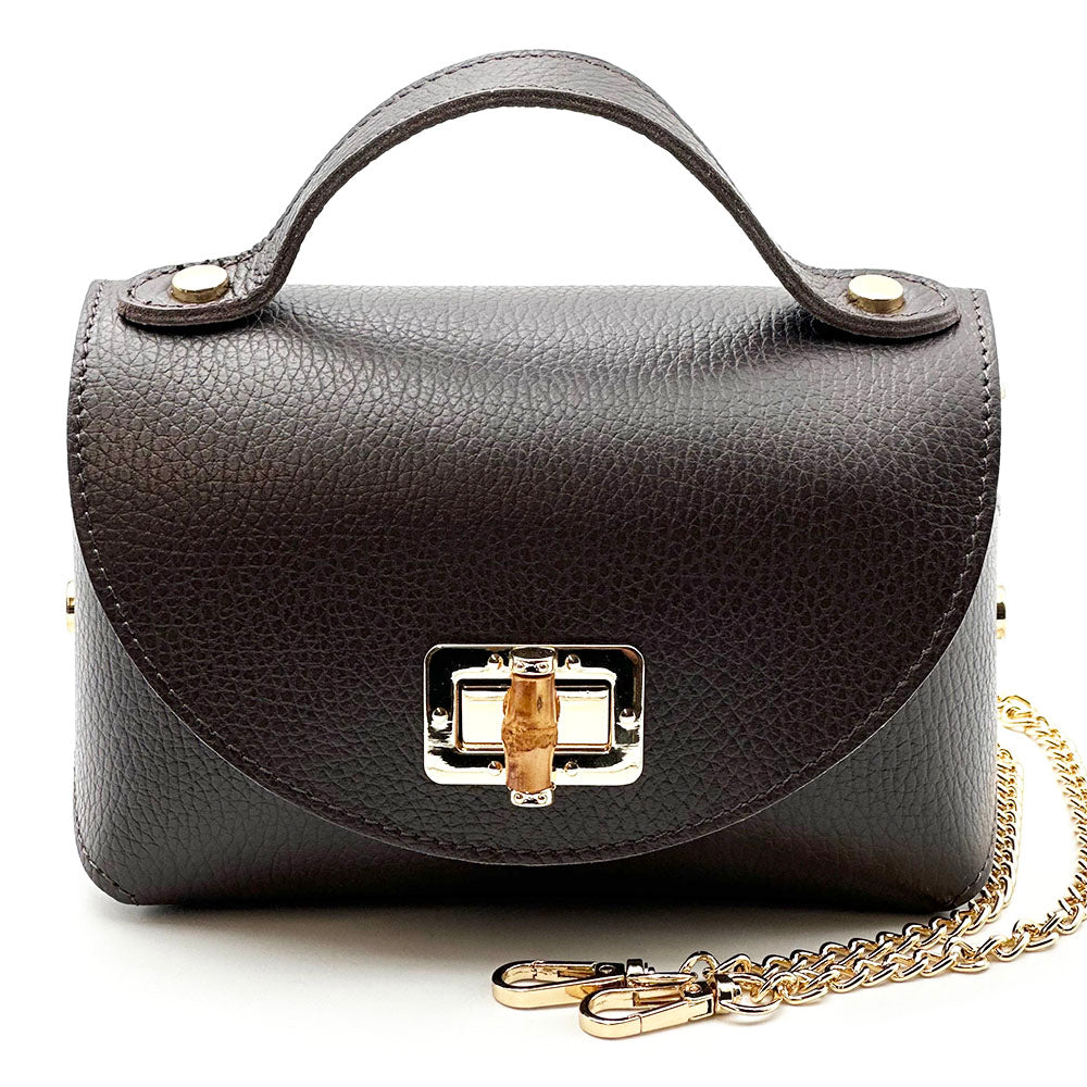 Lorenetta Cow Leather Mini Top Handle Bag