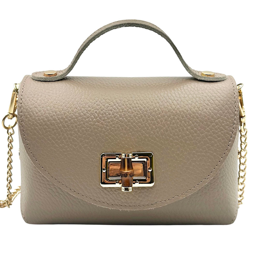 Lorenetta Cow Leather Mini Top Handle Bag