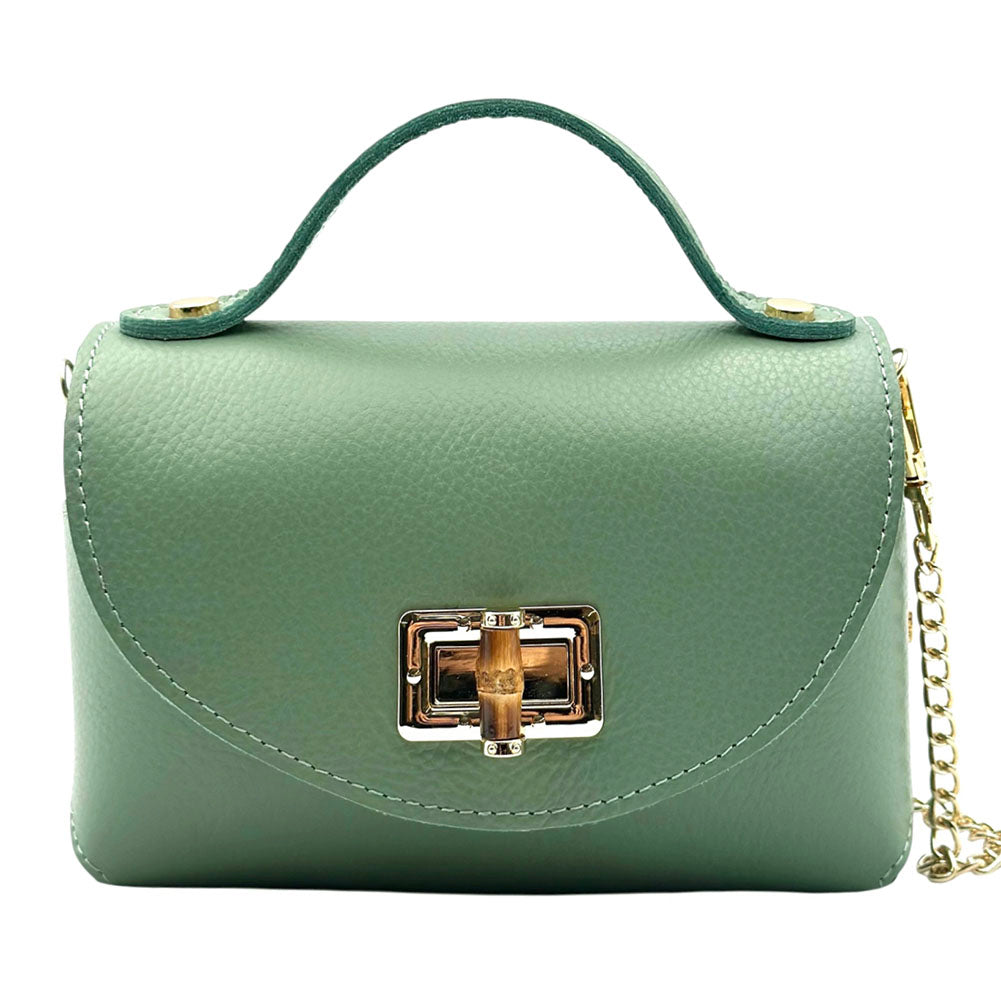 Lorenetta Cow Leather Mini Top Handle Bag
