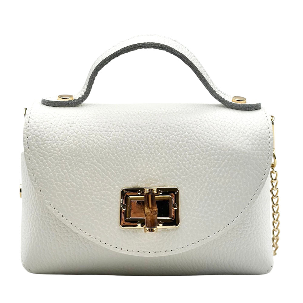 Lorenetta Cow Leather Mini Top Handle Bag