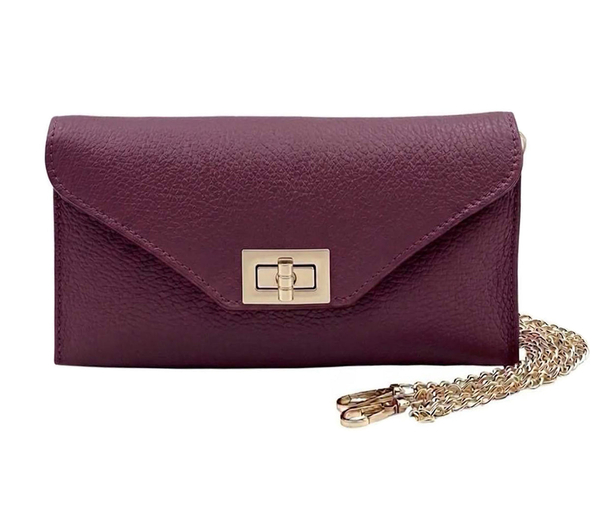 Teodora Italian Leather Evening Clutch Bag