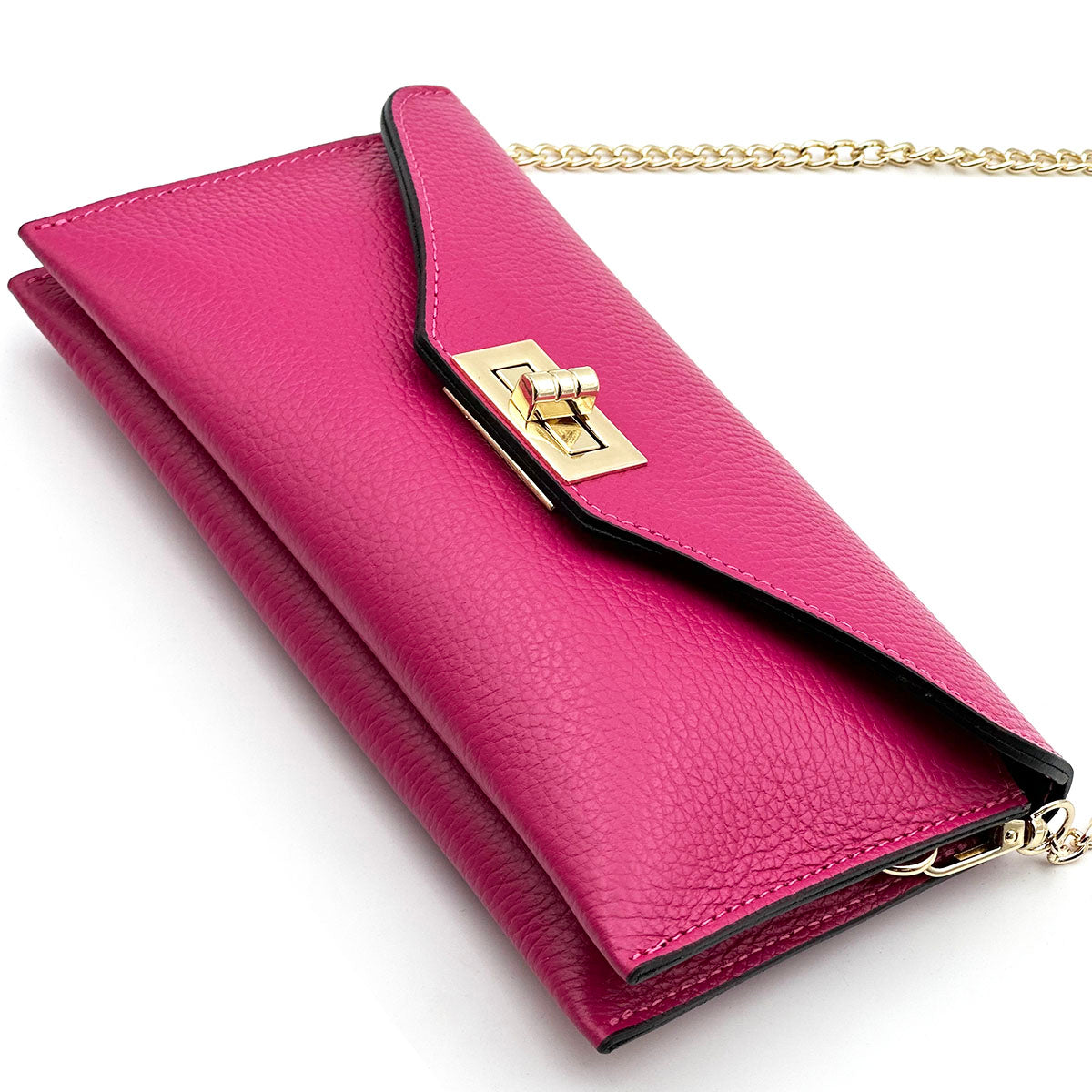 Teodora Italian Leather Evening Clutch Bag