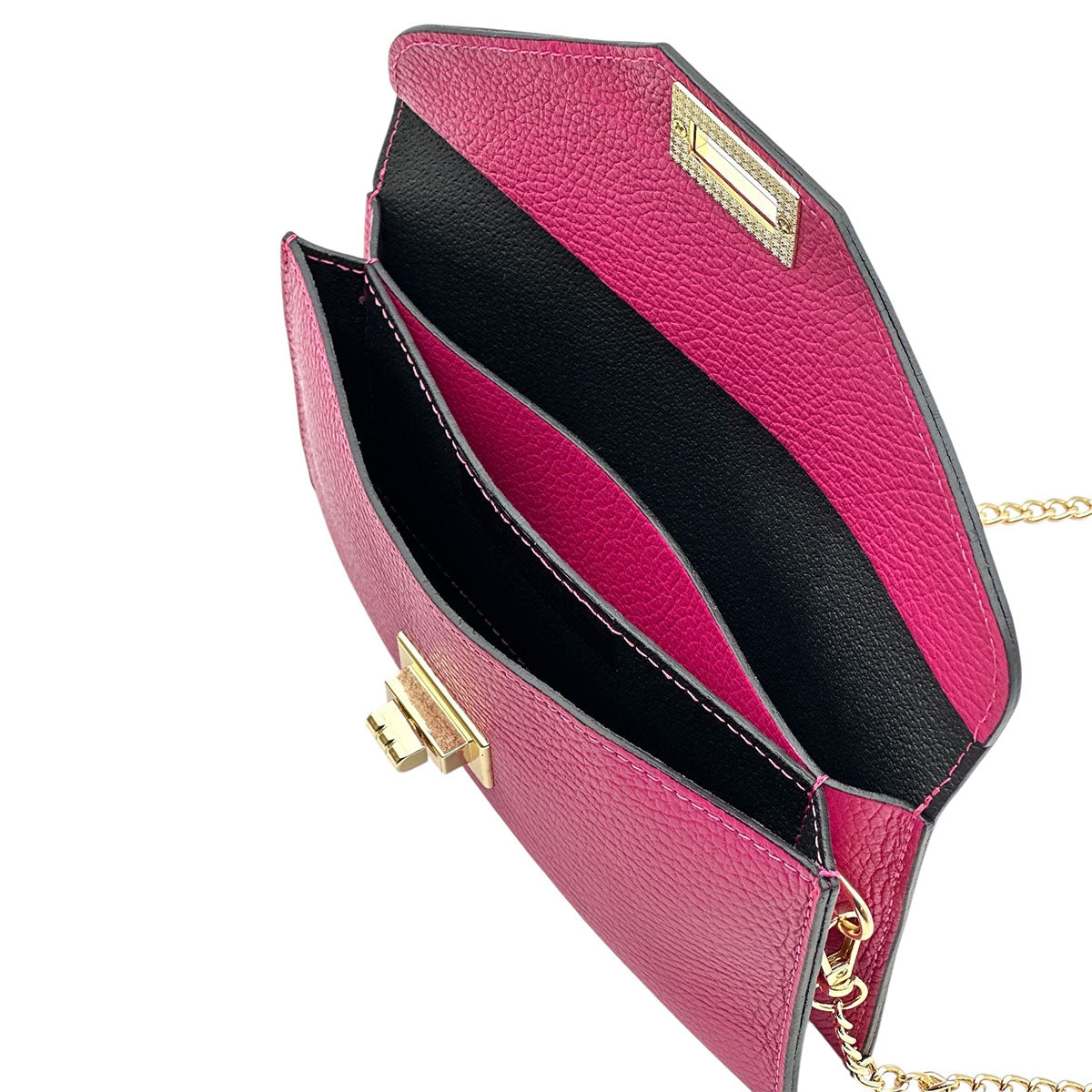 Teodora Italian Leather Evening Clutch Bag