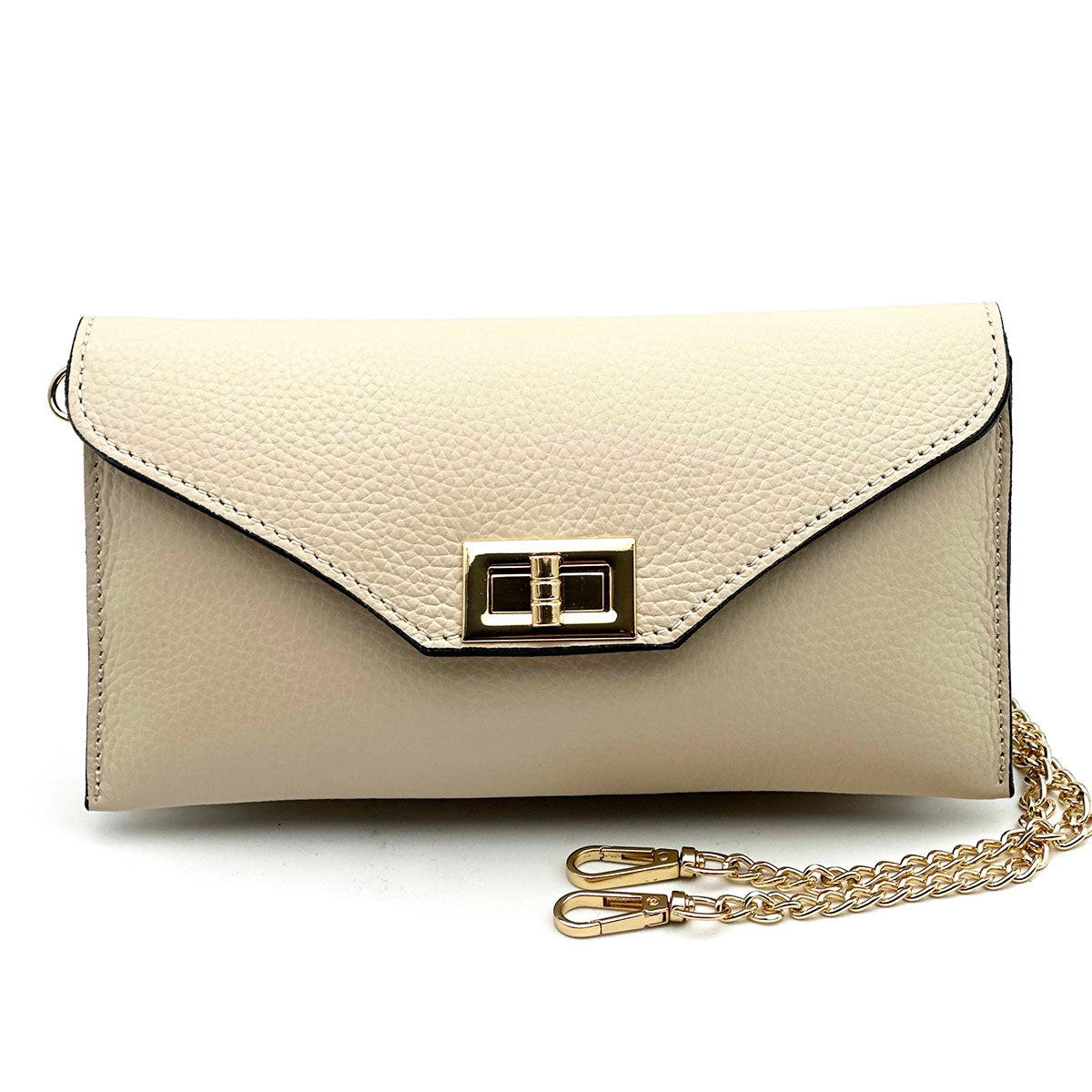 Teodora Italian Leather Evening Clutch Bag