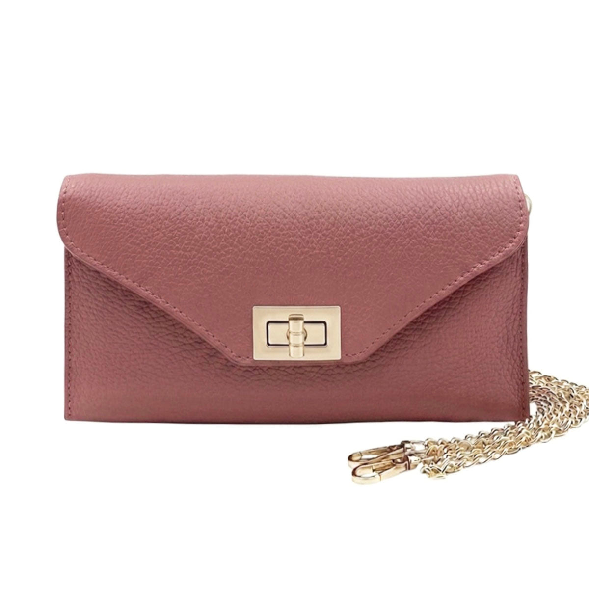Teodora Italian Leather Evening Clutch Bag