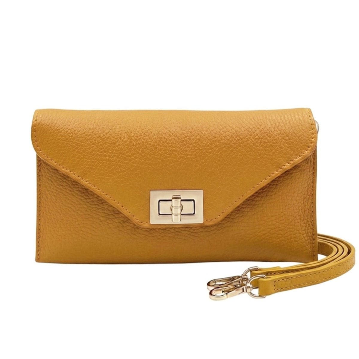 Teodora Italian Leather Evening Clutch Bag