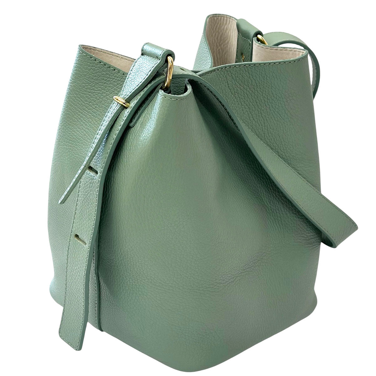 Ischia Dollaro Italian Leather Shoulder Bag