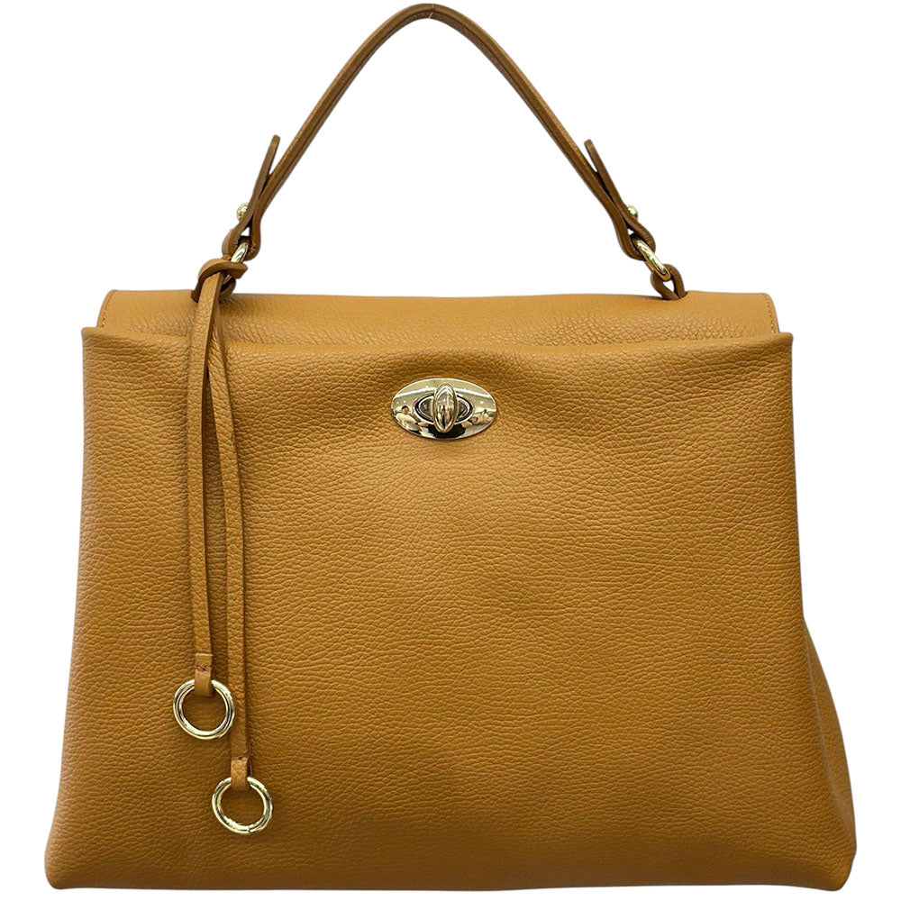 Elowen Italian Leather Top Handle Handbag