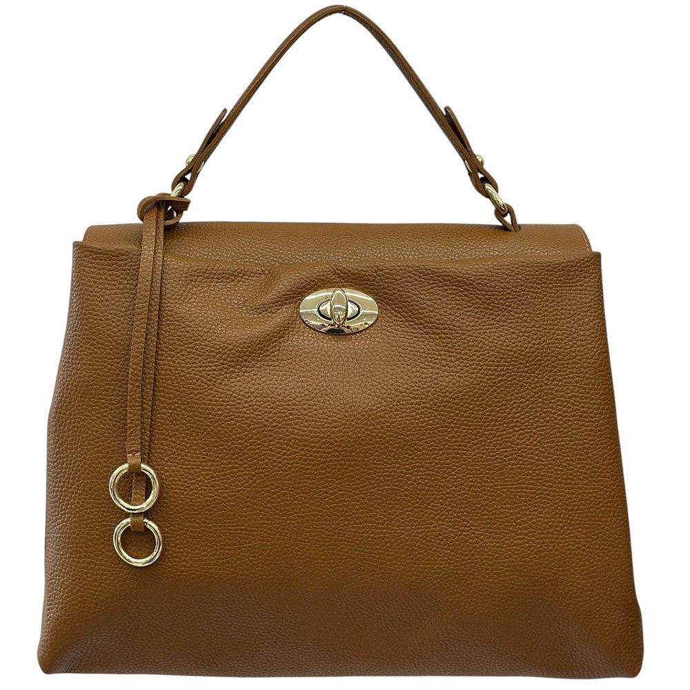 Elowen Italian Leather Top Handle Handbag