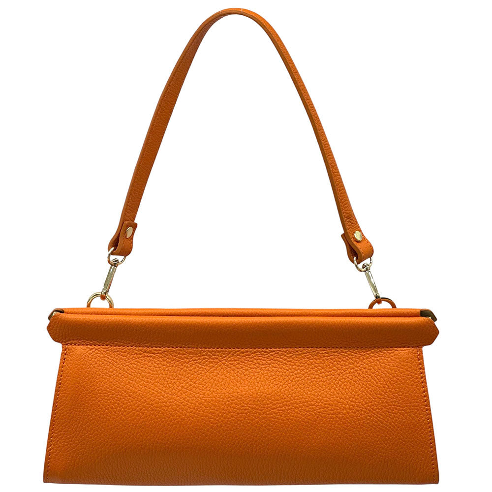 Eliora Italian Cow Leather Convertible Baguette Bag