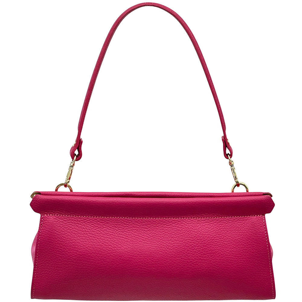 Eliora Italian Cow Leather Convertible Baguette Bag
