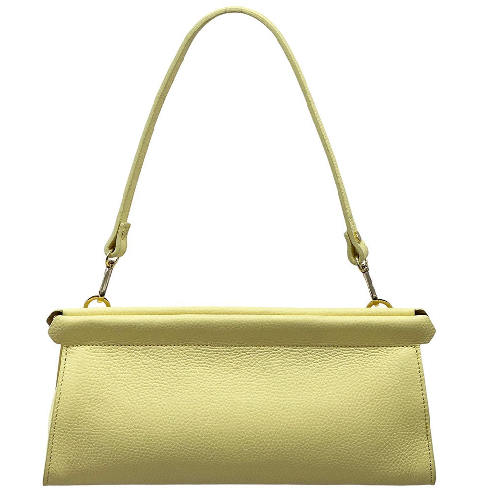 Eliora Italian Cow Leather Convertible Baguette Bag