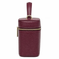 Marzia Structured Italian Leather Vanity & Crossbody Bag