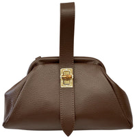 Lavinia Italian Leather Frame Shoulder Bag