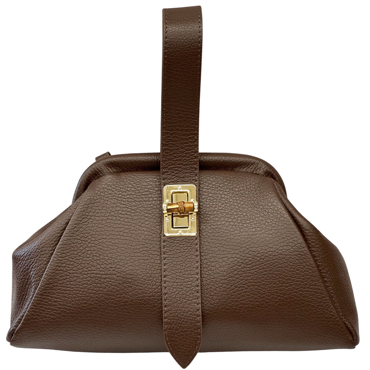 Lavinia Italian Leather Frame Shoulder Bag