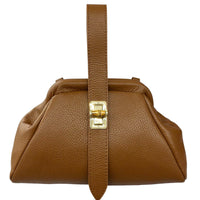 Lavinia Italian Leather Frame Shoulder Bag
