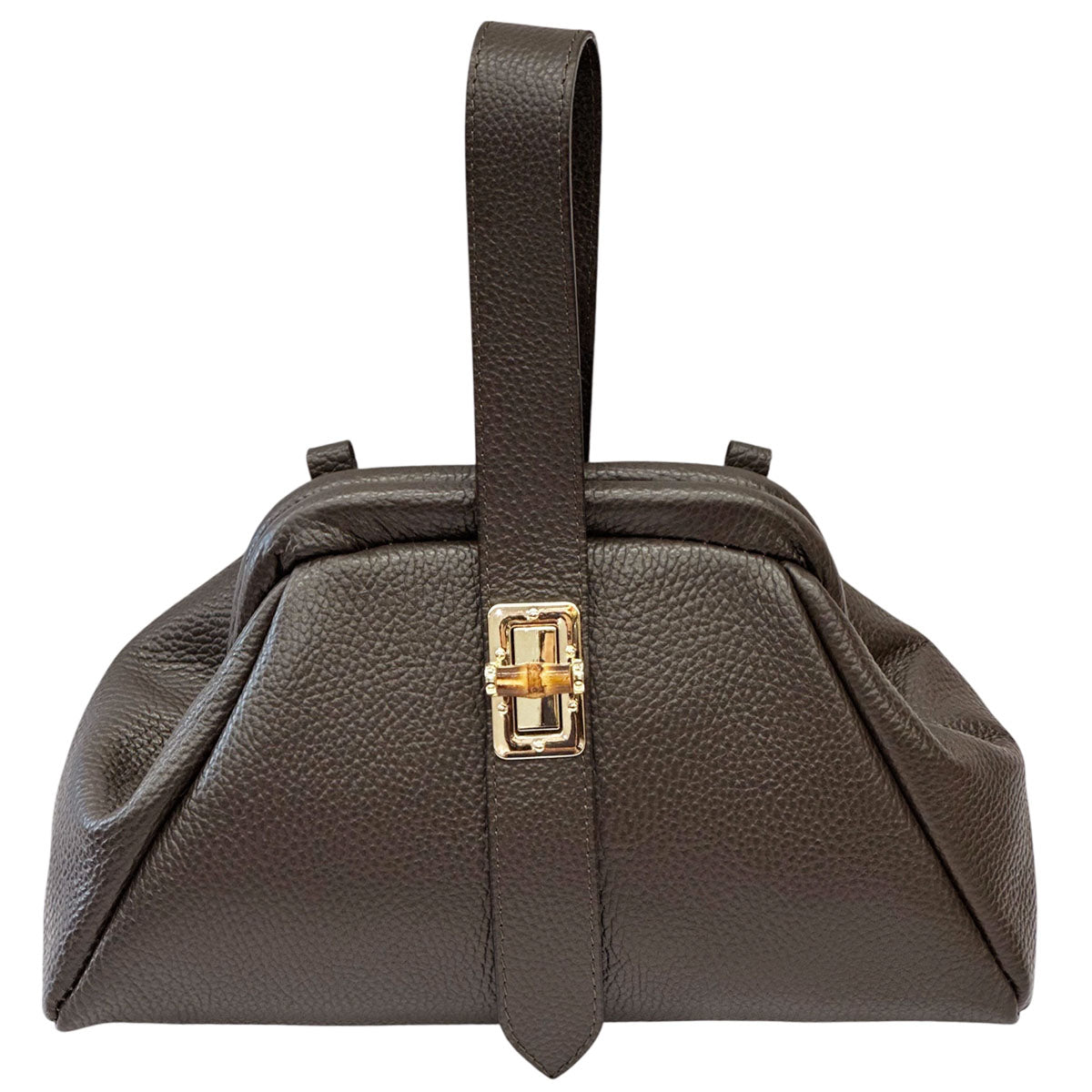 Lavinia Italian Leather Frame Shoulder Bag